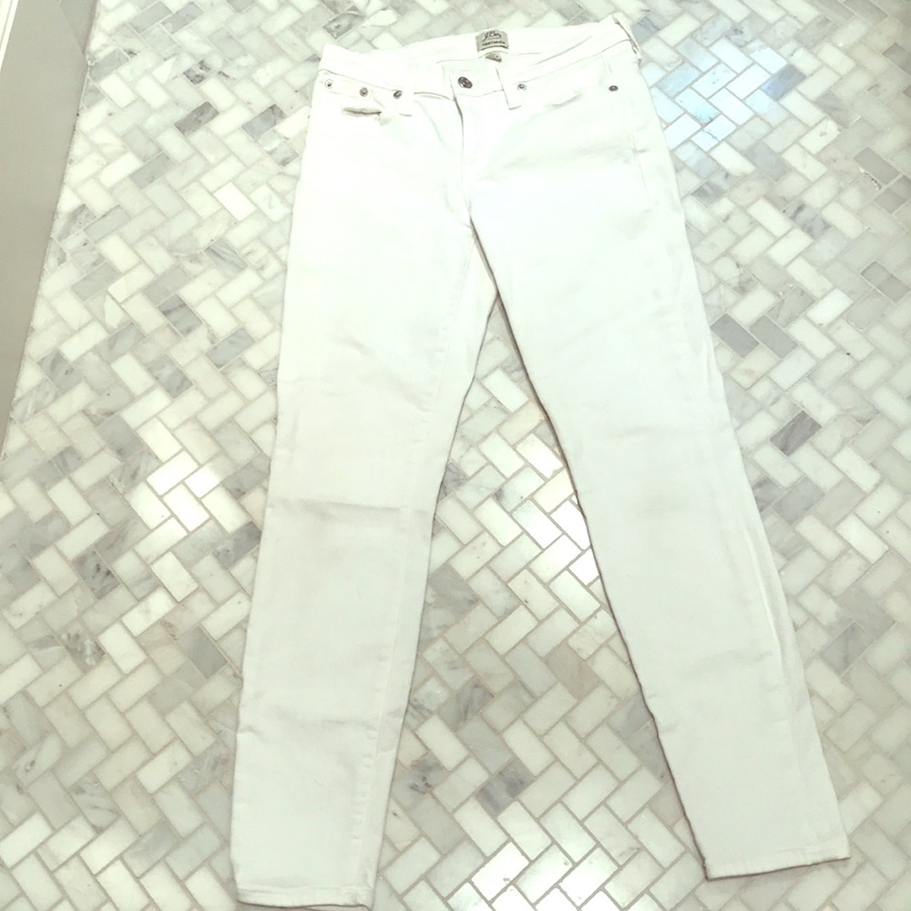 J Crew white denim jeans